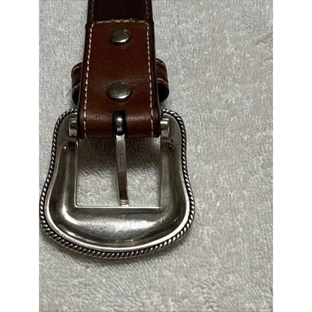 Nocona Braided Southwestern Design Genuine Leather Western Belt 28